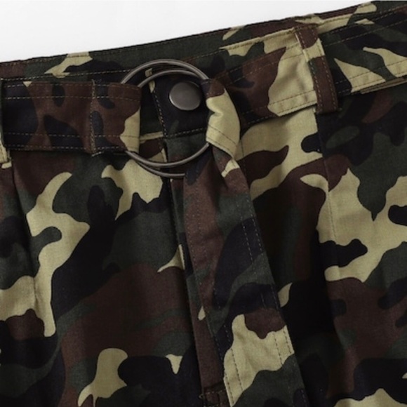 💥 Tie Waist Camo Print Skirt - Picture 2 of 4